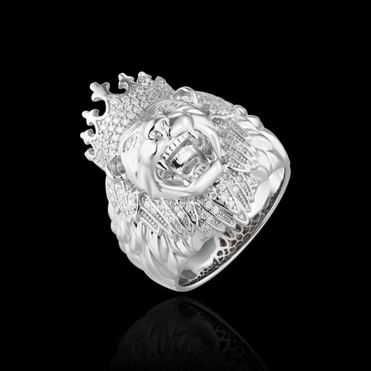S925 Moissanite Lion Ring
