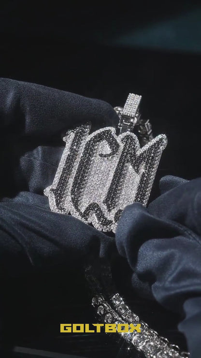 Custom Gothic Letter Pendant